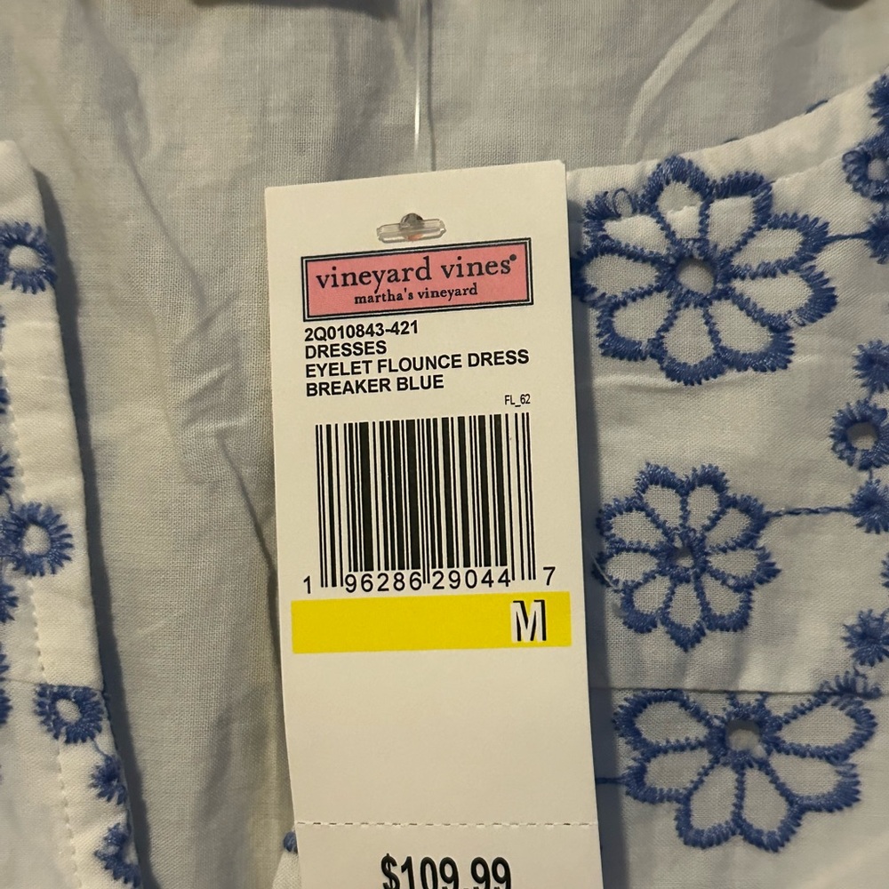 Vineyard Vines Eyelet Flounce Dress Brand New w/tags - Picture 3 of 5